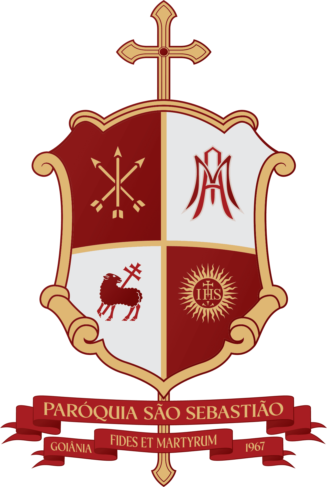 Brasão oficial da Paróquia São Sebastião
